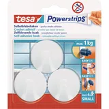 Tesa Powerstrips Haken Small rund Weiß