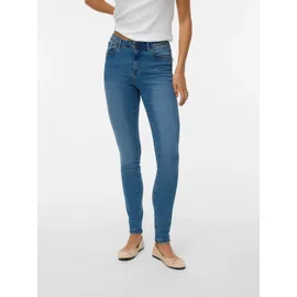 Vero Moda Tanya Normal Waist Skinny Jeans Medium Blue Denim L 32