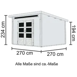 Karibu Kandern 6 2,70 x 2,70 m terragrau
