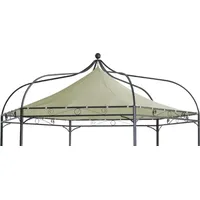 DEGAMO Ersatzdach für Pavillon Modena 3 x 3 m Écru