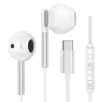 USB C Kopfhörer ,In-Ear iPhone 17 Kopfhörer mit Mikrofon und Lautstärkeregler, HiFi Stereo Ohrhörer für Samsmung Galaxy S25 Ultra S24 S23 FE S22 S21 A16 A35 A36 A54 A55 5G, iPhone 16 15 Pro Max Plus