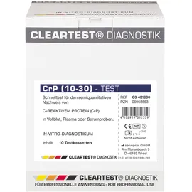 CLEARTEST CRP Test Cleartest Testkassetten Cut off 10-30mg/l