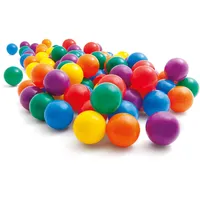 Intex - Set mit 100 lustigen Bällen, Kunststoff, mehrfarbig, Ø 8 cm