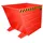 Bauer Kippbehälter Stahlblech 700 mm rot