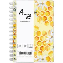RNK Notizbuch mit Register A-Z A6 Honey 48 Bl