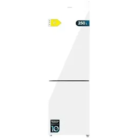 Cecotec Bolero CoolMarket Combi 250 White Glass D Kühl-Gefrierkombination (250 l, 1800 mm hoch, Weiß)
