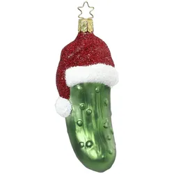 Weihnachtsgurke 12 cm - Inge-Glas Die Weihnachtsgurke - 1 Stück