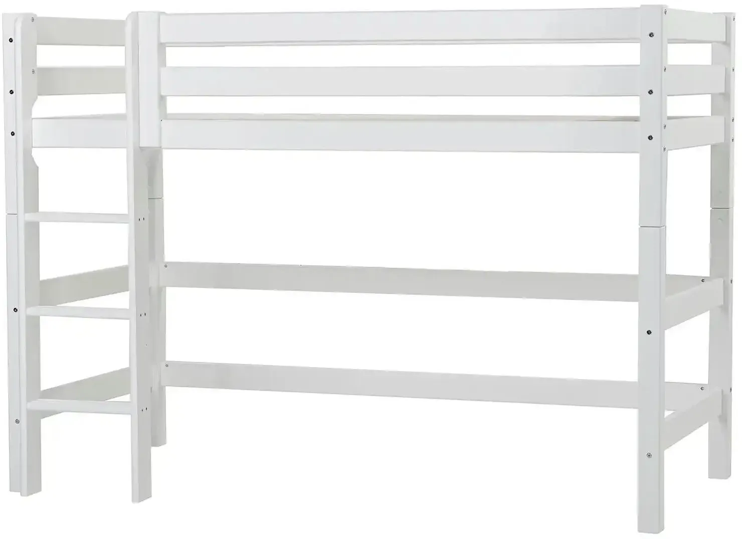 Hoppekids Hochbett  ECO Luxury ¦ weiß ¦ Maße (cm): B: 104 H: 150