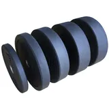 tanga sports® Bumper Plates, 25 kg - Schwarz