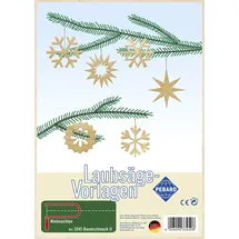 Peter Bausch GmbH & Co. KG PEBARO 334S - Laubsägevorlage Baumschmuck II Weihnachten, 1 Platte, Größe DIN A4