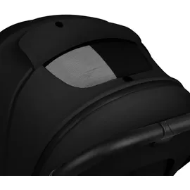 lionelo MIKA PLUS 3in1 bis 38 Monate (22kg), XXL-Verdeck mit UPF50+, 3-stufige Verstellung des Elterngriffs - Black Onyx - Schwarz