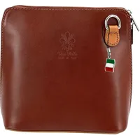 FLORENCE Mini Umhängetasche Leder Braun