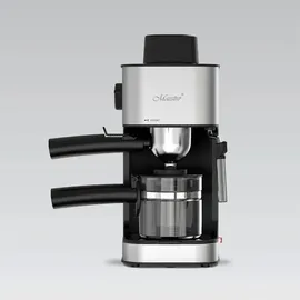 Maestro MR-411 schwarz/silber mit Milchaufschäumer und Tassenwärmer