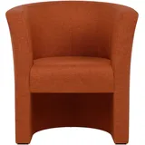 Cocktailsessel - orange - 76 cm hoch Clubsessel Loungesessel Sessel