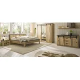 Schlafzimmer Set 6-teilig Used Wood hell und anthrazit Schlafzimmermöbel Stove