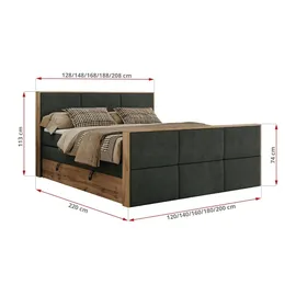 MKS Albero 2 King Duo 200 x 200 cm H3 Grau