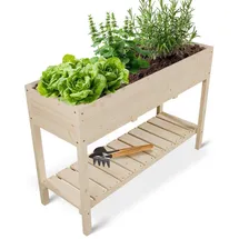 Juskys Hochbeet Freya 118 x 78 x 40 cm