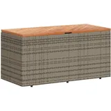 furnicato Gartentruhe 110 x 50 x 54 cm Grau/Braun