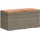furnicato Gartentruhe 110 x 50 x 54 cm Grau/Braun