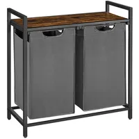 MID.YOU Wäschekorb ca. 73x72x33 (cm): grau ¦ Stoff ¦ Maße B: 73 H: 72