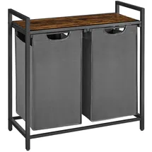 MID.YOU Wäschekorb ca. 73x72x33 (cm): grau ¦ Stoff ¦ Maße B: 73 H: 72