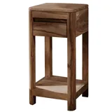 Massivmoebel24 Beistelltisch Sheesham 30x30x60 smoked cherry gebeizt toronto 112