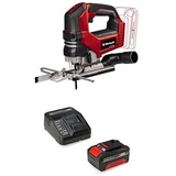 Einhell Professional Akku-Stichsäge TP-JS 18/135 Li BL Power X-Change (18 V, 135 mm Schnitttiefe in Holz, 26 mm Hubhöhe, Brushless, inkl. Sägeblatt, inkl. 4,0Ah Akku und Ladegerät)