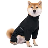Refttenw Hunderegenmantel Wasserabweisend Hundejacke,Haustier-Regenmantel,reflektierendes Design schwarz XL