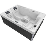 TroniTechnik Outdoor Whirlpool Elba inkl. Heizung, Hydromassage, Bluetooth und Farblicht