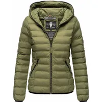 NAVAHOO Damen Stylische Steppjacke Übergangsjacke mit Kapuze Neevia