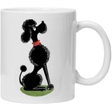 Tasse mit Poodle - Lustig Kaffee-Tasse Geschenk-Idee für Ihn Vatertagsgeschenk Vatertag Herrentag Fototasse