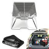 Tolletour Faltbarer Grill Mobiler Holzkohlegrill 304 Edelstahl Tragbar Kompakter Grill Für Das Kochen Im Freien