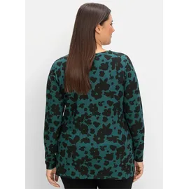 sheego Langarmshirt Grün 58