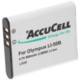 AccuCell Akku passend für Olympus LI-50B Akkutyp D-Li92, DB-100, VW-VBX090, Sony NP-150