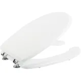 WC SITZ KLODECKEL TOILETTENDECKEL KLOBRILLE TOILETTENSITZ WEIß MDF RING FORLIFE