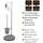 Wenko WC-Bürstengarnitur Pebble Stone Grau 1 St.