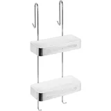 Evenes Duscheinhängekorb Erlena 2 Etagen 290x680x207 mm Edelstahl poliert