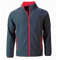 James & Nicholson Promo Softshell Jacke, iron-grey/red, S