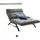 KAWOLA Relaxliege AMERIVA Polyester 120 x 110 x 158 cm Silber mit Kissen und Kopfteil