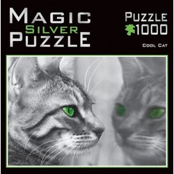 M.I.C. Puzzle 3905 - Magic Silver: Cool Cat [1000 Teile] (Neu differenzbesteuert)