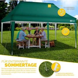 tillvex Faltpavillon 3 x 6 m Grün