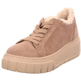 Gabor Damen Low-Top Sneaker, Frauen Halbschuhe,Best Fitting,Plateausohle,straßenschuhe,Strassenschuhe,Freizeitschuhe,Desert/Panna,40 EU / 6.5 UK - 40 EU