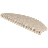 Floordirekt KARAT Stufenmatte Kalkutta Sisaloptik Beige 23,5 x 65 cm Halbrund