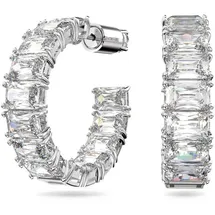 Swarovski Creolen Matrix silberfarben 5612673 2-tlg.
