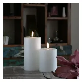 uYuni LED Kerze THEA 15 cm 7,8 cm weiß