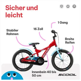 S'COOL XXlite 16 Zoll RH 28 cm rot