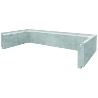 ACO Betonaufsatz Grau für Betonlichtschacht, 820x200 mm, 500 mm