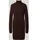 More & More A-Linien-Kleid Strickkleid Braun 44