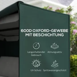 Outsunny Abdeckhaube 205 x 124 x 164 cm Grün