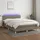 vidaXL Boxspringbett mit Matratze & LED Taupe 140x200 cm Stoff